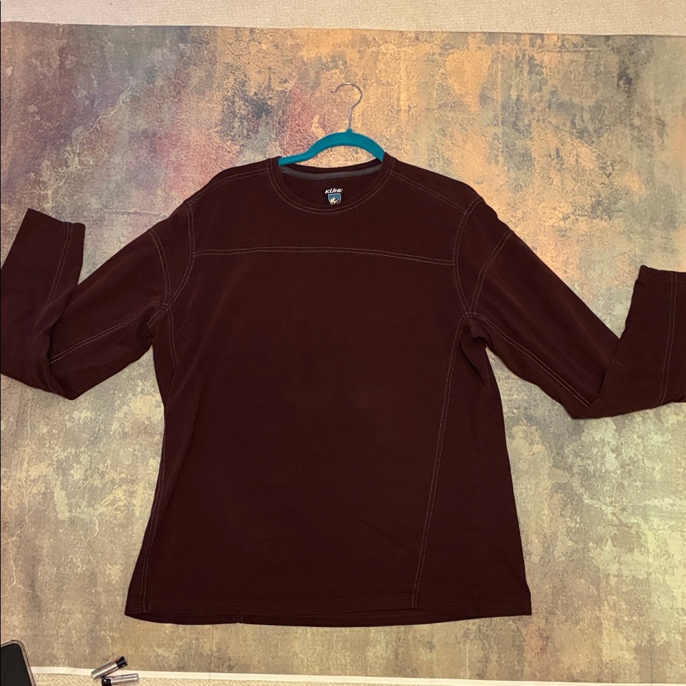 Kuhl Maroon Long Sleeve Shirt